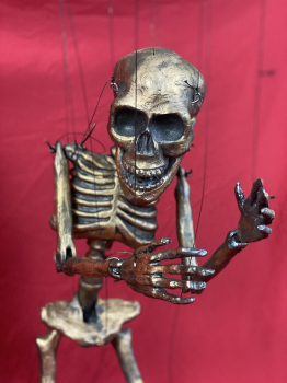 Marionette "Skelett" - handgefertigt -